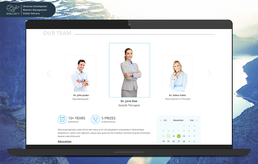Healthcare Website (Design) screenshot 1